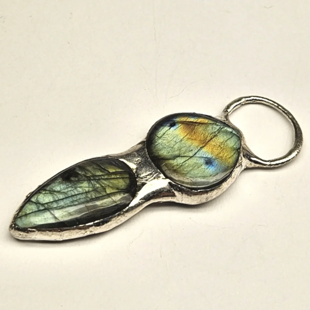 Double Labradorite Pendant